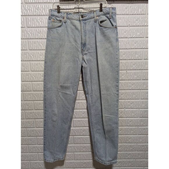 Levi Strauss & Co. Men's Light Blue Tapered Leg Relaxed Fit Denim Jeans Size 36/ - Picture 1 of 6